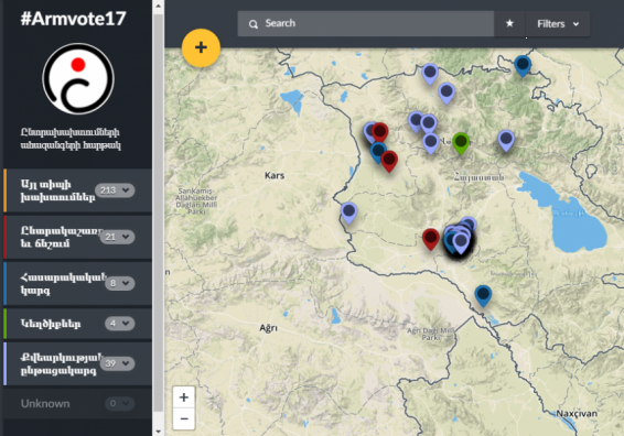 Ընտրախախտումների ինտերակտիվ քարտեզը