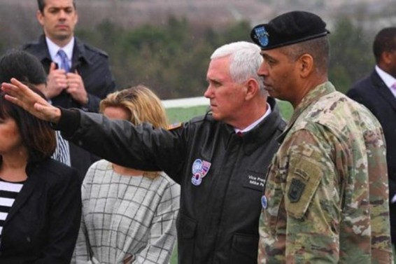 Փենսն այցելել է Հարավային Կորեայում գտնվող ամերիկյան բազա