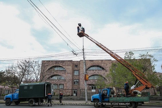 Արշակունյաց պողոտայի արտաքին լուսավորության ցանցը վերազինվում է ԼԵԴ լուսատուներով