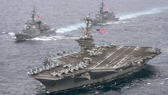 Южная Корея и США начали учения с участием авианосца Карл Винсон