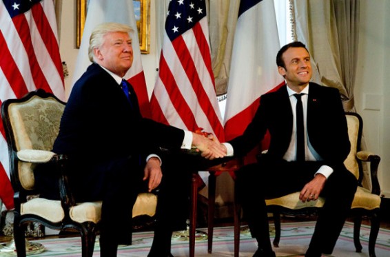 Video. Ոչ մի զիջում. Մակրոնը մեկնաբանել է իր ու Թրամփի ամուր ձեռքսեղմումը