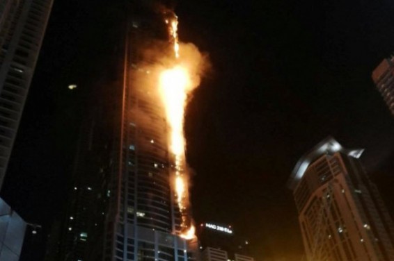 Пожар в дубайском Torch Tower потушен
